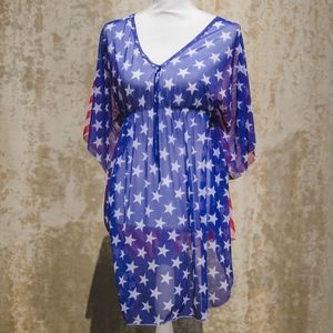 Shore Trendz Stars and Stripes Cover Up